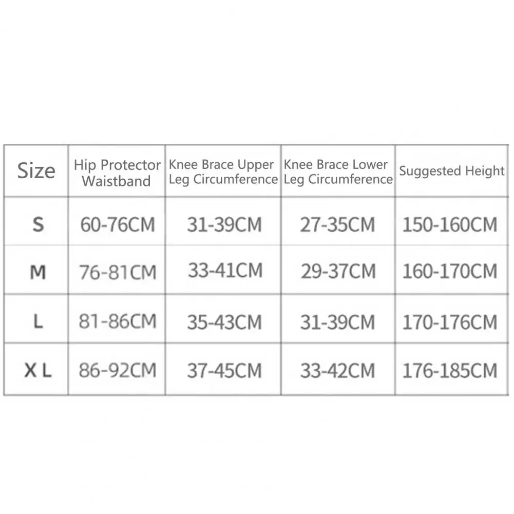 1 Pc/Pair Skating Protective Gear Vibration Damping Shock Absorption Ergonomics Thickened Ski Knee And Hip Pads Skiing Supplies