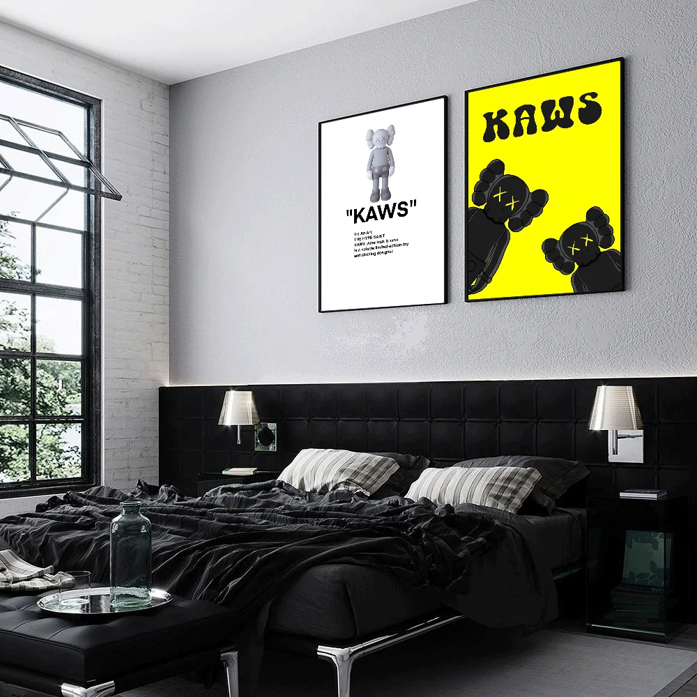 Poster Prints Diy Poster Sticker 1pc Graffiti Violent Teddy Bear Poster Self-adhesive Art Waterproof Paper Sticker Coffee House Bar Room Wall Decor