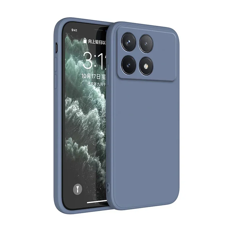 Liquid Silicone Matte TPU Case - Candy Color Camera Lens Full Protection Cover