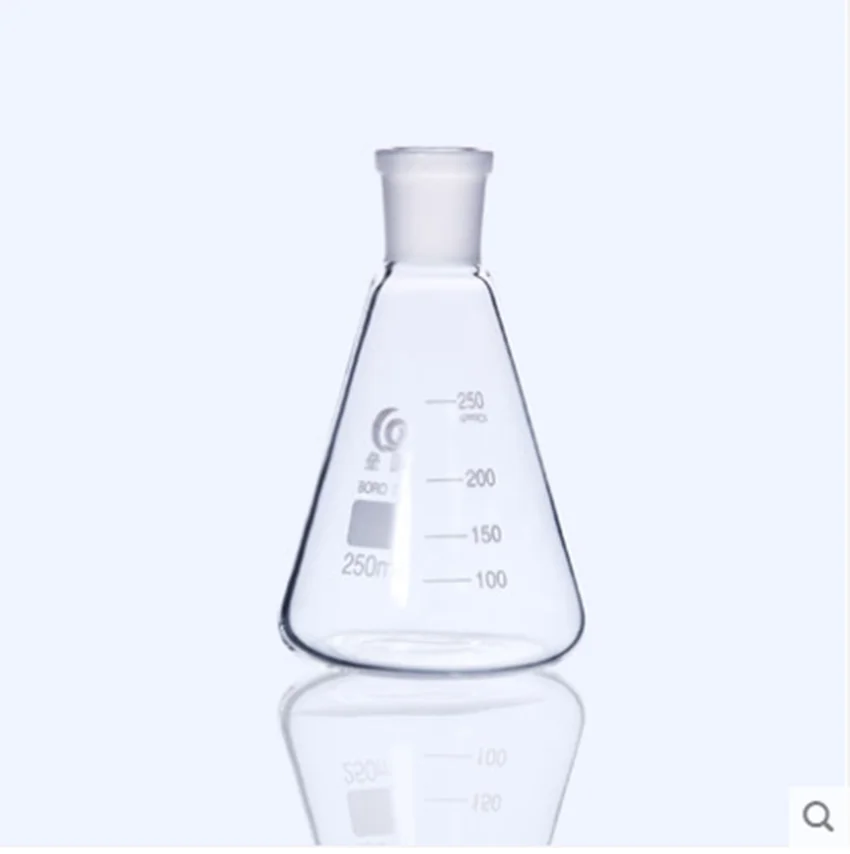 25/50/100/150/250/500ml 19/26 24/29 High Borosilicate 3.3 Glass Erlenmeyer Flask ,Conical Vessel Laboratory Glassware supplies