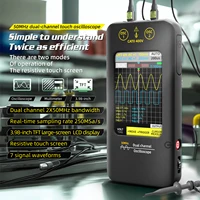 BSIDE O2 Touch Screen Digital Oscilloscope+Signal Generator Dual Channel Bandwidth :50Mhz Sampling rate :250MSa/s 3.98 inch TFT 1