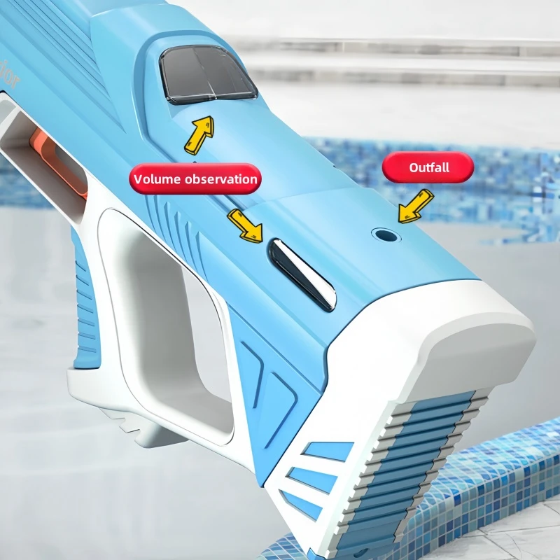 2 Sticks Children Electric Water Gun Summer Beach Outdoor Fight Games Induction Absorb Water Full Automatic Water Guns for Kids 4