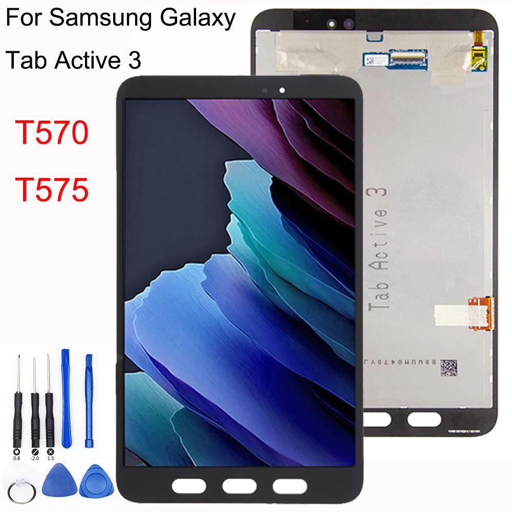 Display Lcd e Tela de Toque para Samsung Galaxy Tab Active 3ª Geração 3ª Geração T570 T575 Sm-t570 Novo