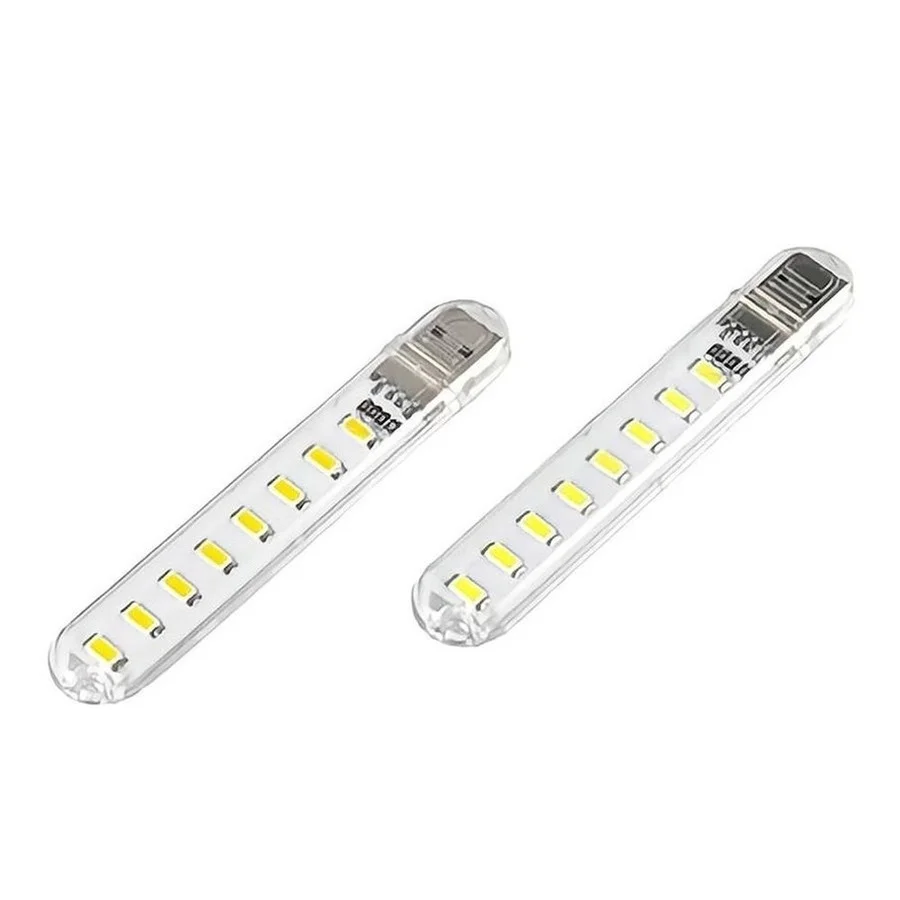PwwQmm Mini USB LED Table Lamp Portable Reading Desk Light For Camping Power Bank Notebook 8Leds Book Night lights Flashlight led light desk lamp night light led desk lamp book light mini night light mini led light