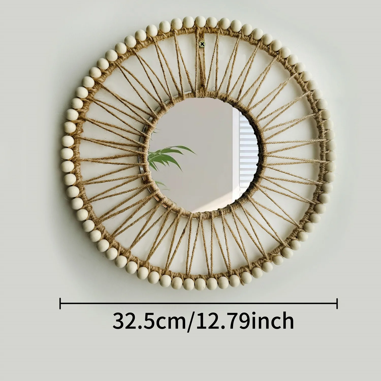 Nordic Woven Hanging Mirror 6