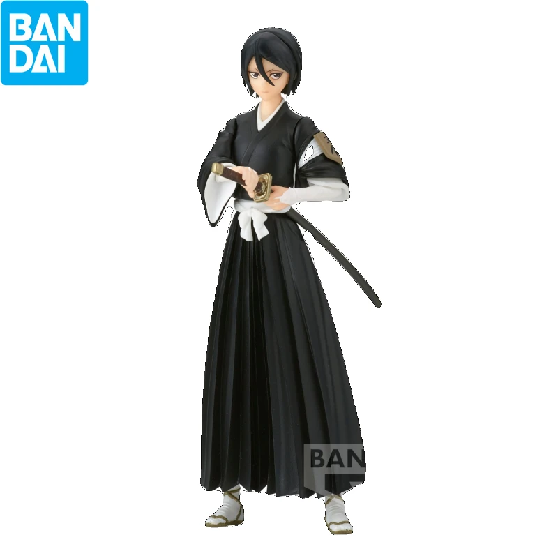 

Bandai Original BLEACH Anime Figure Kuchiki Rukia Action Figures Model Collectible Toy Free Shipping