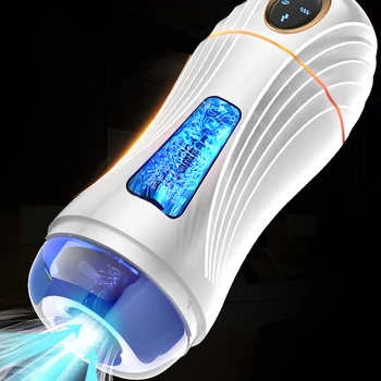 Automatico maschio succhiare Mastubator vibrazione pompino macchina masturbazione tazza giocattoli del sesso merci per adulti per gli uomini forniture masturbatore