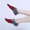 Ladies Breathable Yoga Socks Silicone Non-Slip Five Finger Pilates Socks for Women Backless Fitness Ballet Dance Cotton Gym Sock 5