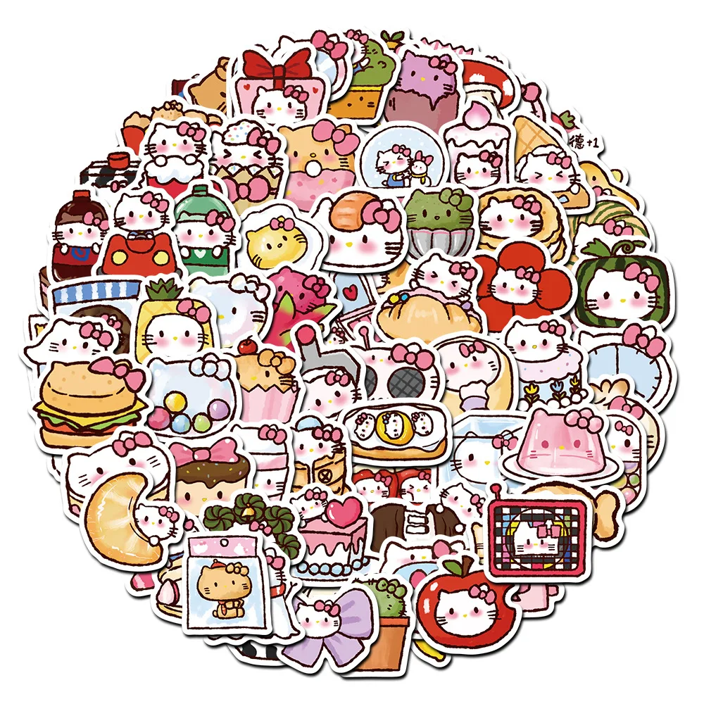 100 Adesivi Sanrio My Melody E Kuromi - Vinile Impermeabile, Per Laptop, Auto, Skateboard - Foto 3