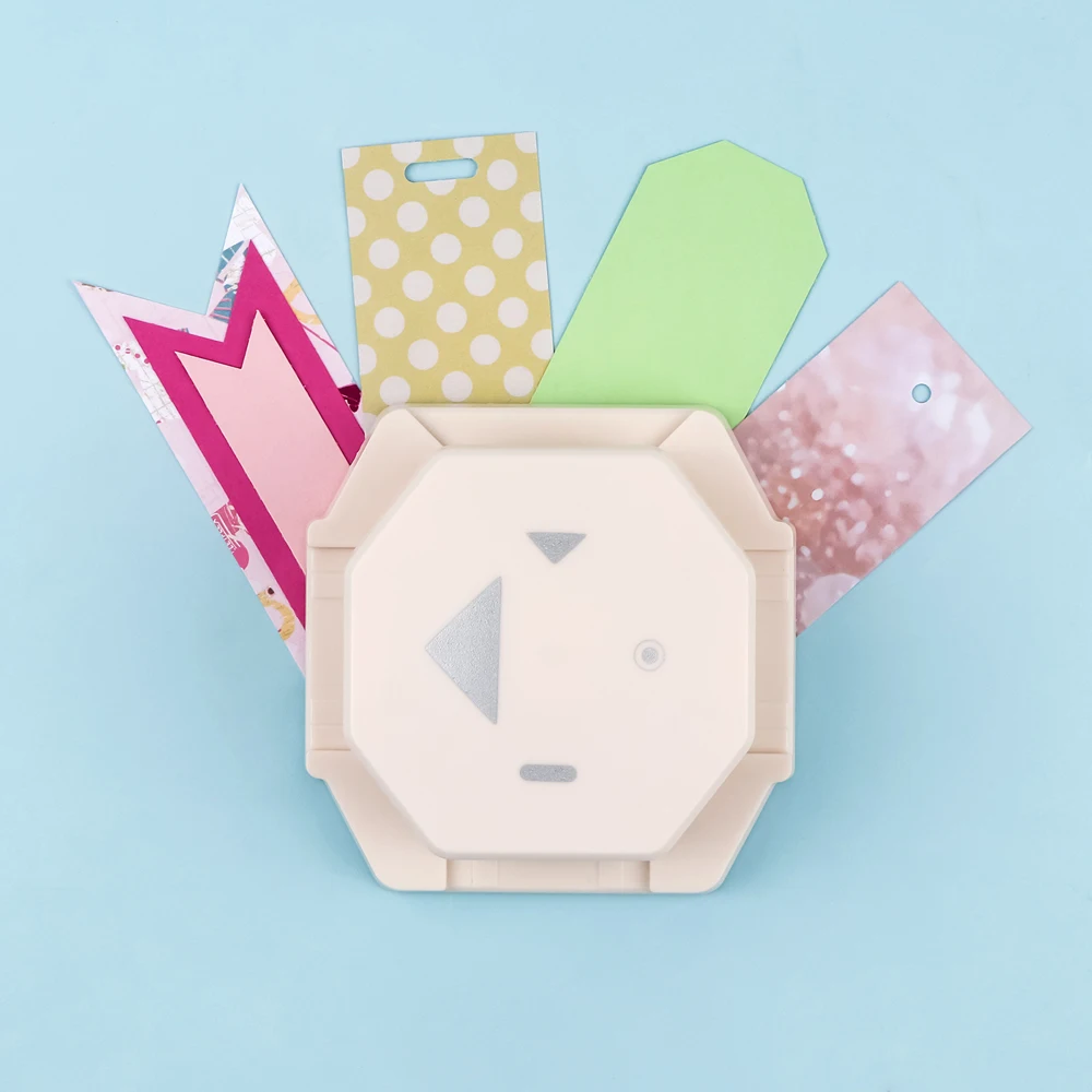 4-in-1-Ecketikettenstanzer, 4 Formen, Eckstanzer für Etiketten, machen Sie die schönsten Etiketten/Tickets für DIY-Papierkartenherstellung, Scrapbooking – Detail 7