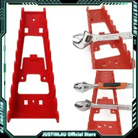 Red Wrench Organizer Plastic Wrench Organizer Tray Sockets Storage Tools Rack Sorter Standard Spanner Holders Wrench Holder 1