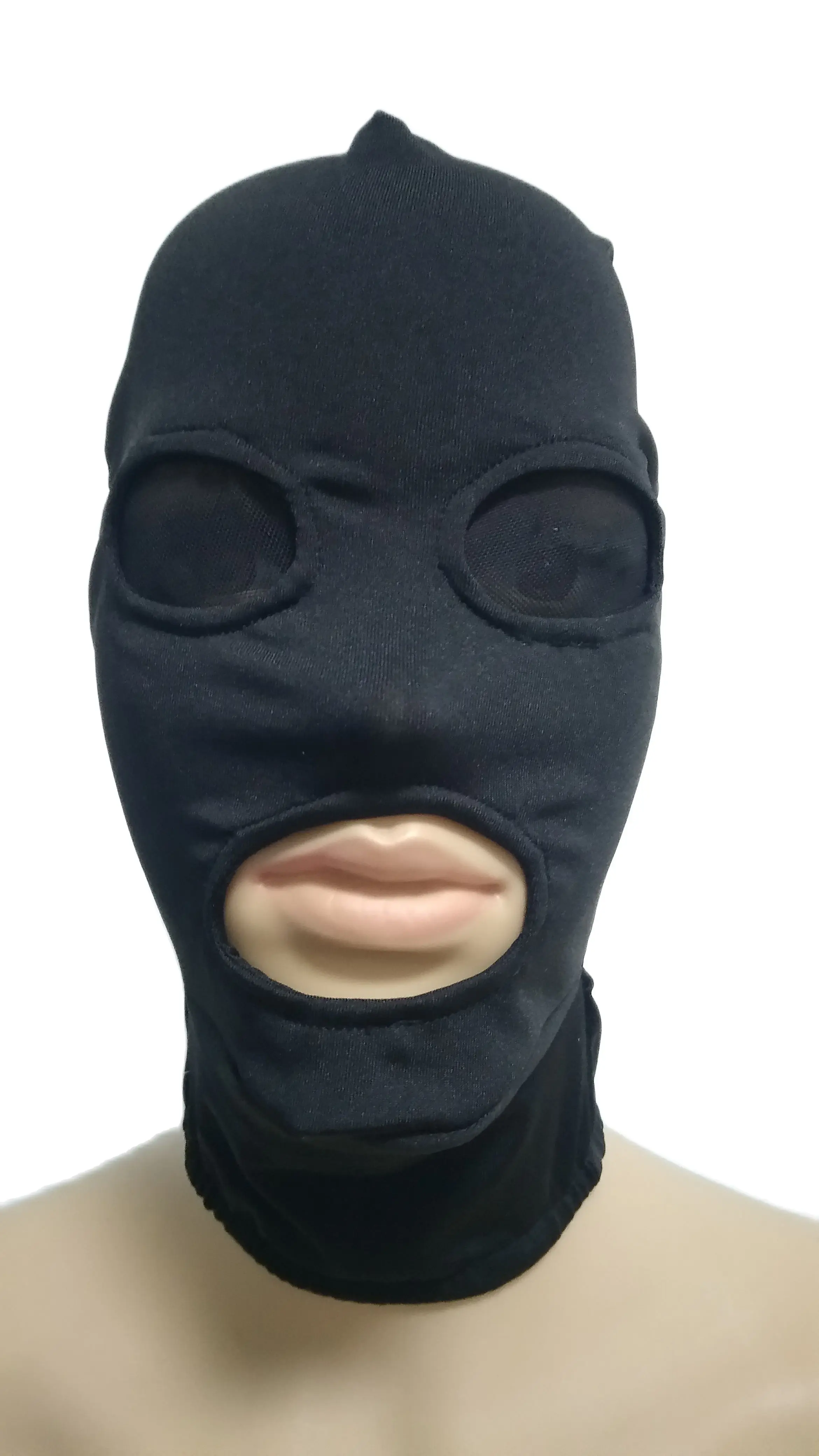 

Halloween Mask Cosplay Costumes spandex hood open mouth with black mesh eyes unisex Zentai Costumes Party Accessorie