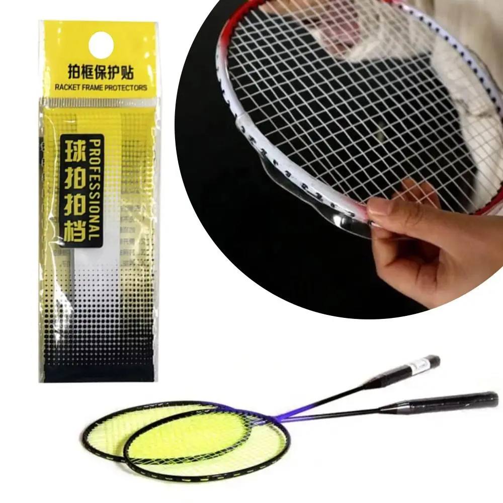 Racket Tape Transparent Racket Edge Tape Invisible Self Adhesive Racquets Protective Sticker Anti Paint Off Wear Resistant