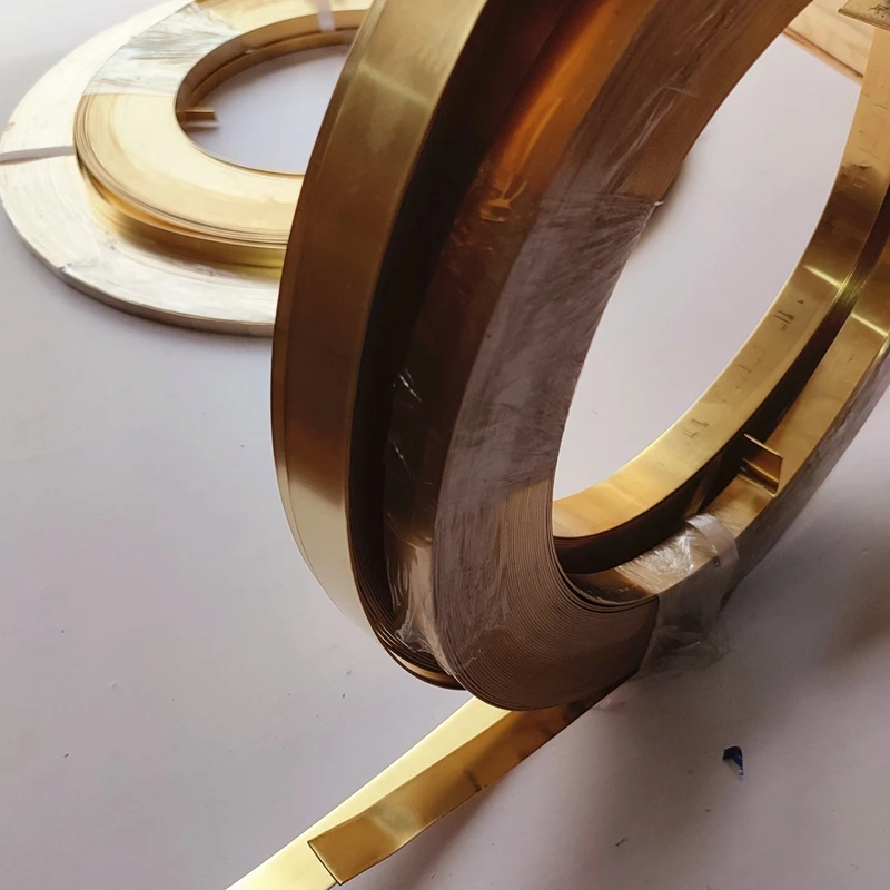 Premium Half Hard Solid Brass Flat Wire Strip - Ideal for Jewelry Making and DIY Accessories, 1 Piece (0.2mm, 0.25mm, 0.3mm)