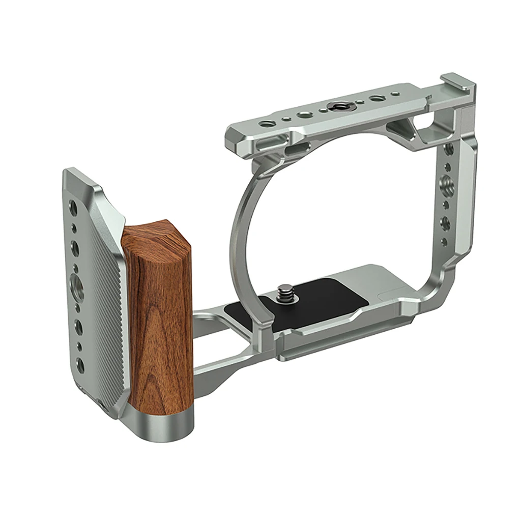 Für Nikon ZR ZR Kamera-Käfig Seitlicher Obergriff Videokamera-Halterung Schutzgehäuse Cold Shoe Halterung 3/8 1/4 Zoll Loch Mikrofonanschlüsse – Detail 39
