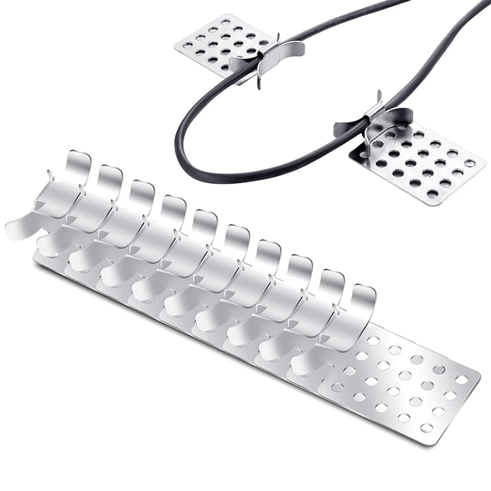 

Hassle Free Installation 10 Pcs Heat Cable Roof Clips Reliable Aluminum Clips for Deicing Say Goodbye to Ice and Snow