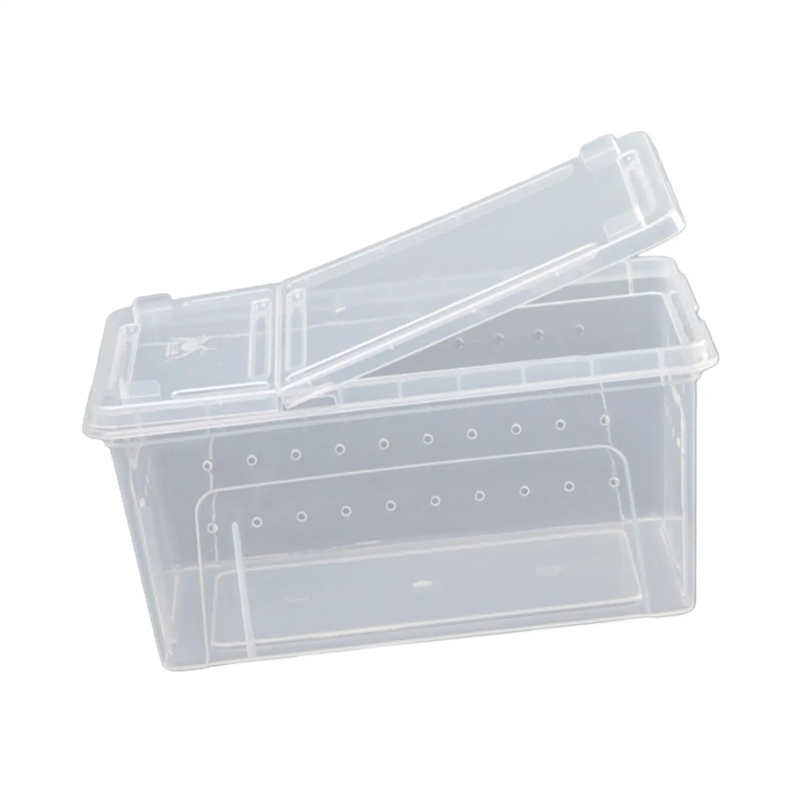 Reptile Breeding Box, Transparent Animal Habitat Cage, Turtle Transport Container for Silkworm Snake