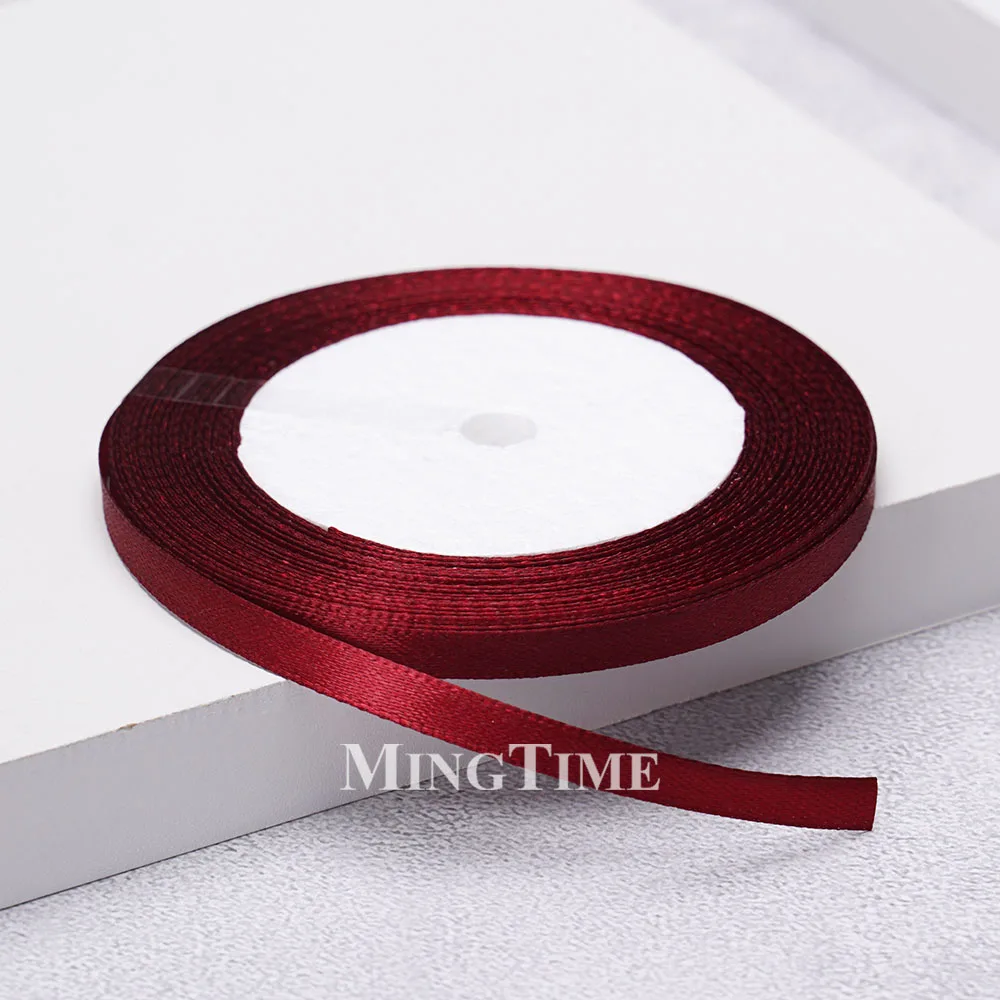 Satinband, 22,8 Meter, 6 mm, 25 Yards, 1/4 Zoll, Geschenkpapier, Schleife, Bastelmaterial, Gold, Salbeigrün, Hochzeit, Party, Weihnachtsdekoration – Detail 9