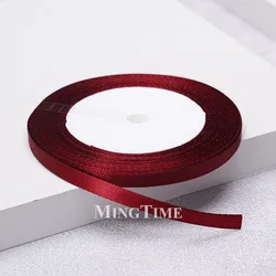 Elegant Satin Ribbon - Gold and Sage Green for Gift Wrapping and Decorations (Burgundy)