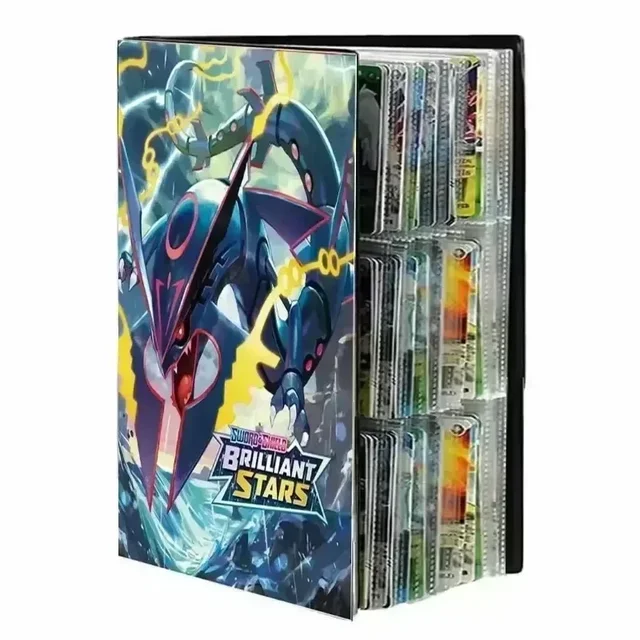 540PCS Trading Card Binder  Anime  Dragon Theme Collector's Album with Protective Sleeves Gift for Card Game Enthusiasts 1