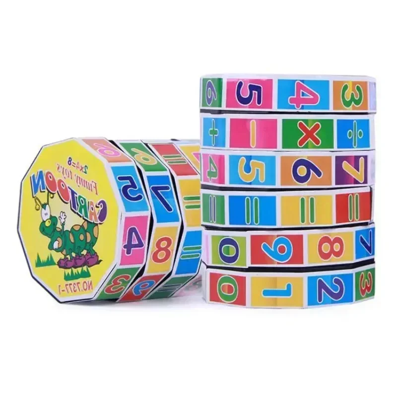 Montessori Magic Cylinder Mathematics Numbers Cube Arithmetic Toy Kids Math Counting Game Puzzle for Children Education Learning 6