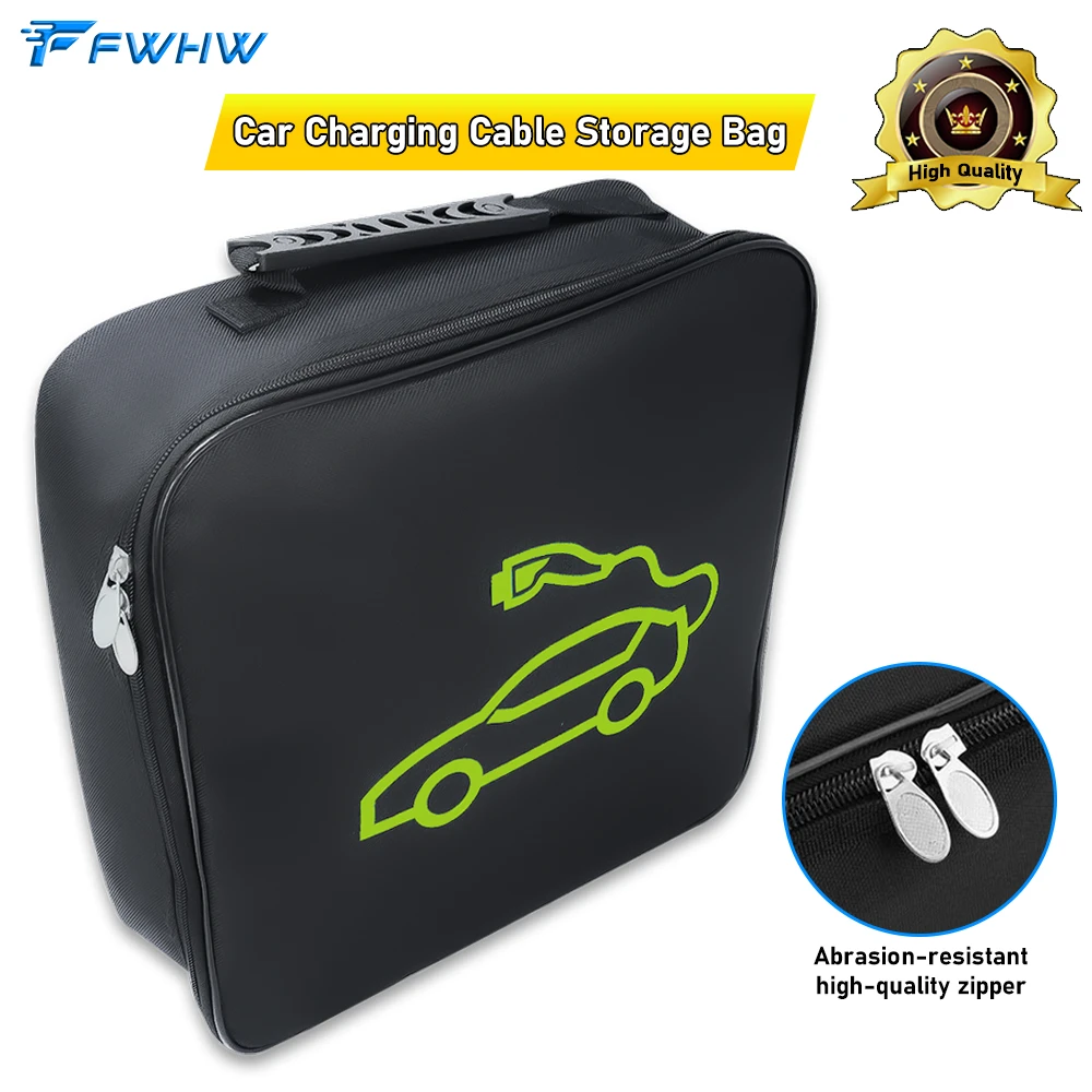 FWHW EV Charger Storage Bag EV Waterproof Fire Retardant Carry Bag For