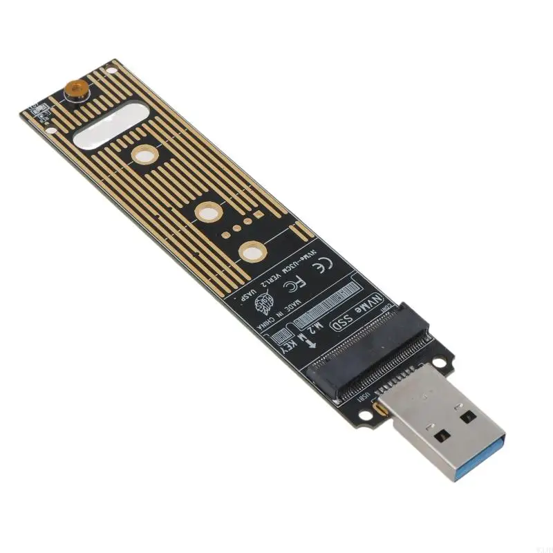 W3JD NEW NVME to USB 3.1 Type-C Adapter SSD Adapter NVMe Enclosure for M.2 to USB 3.1 for Case NVME PCIE M Key