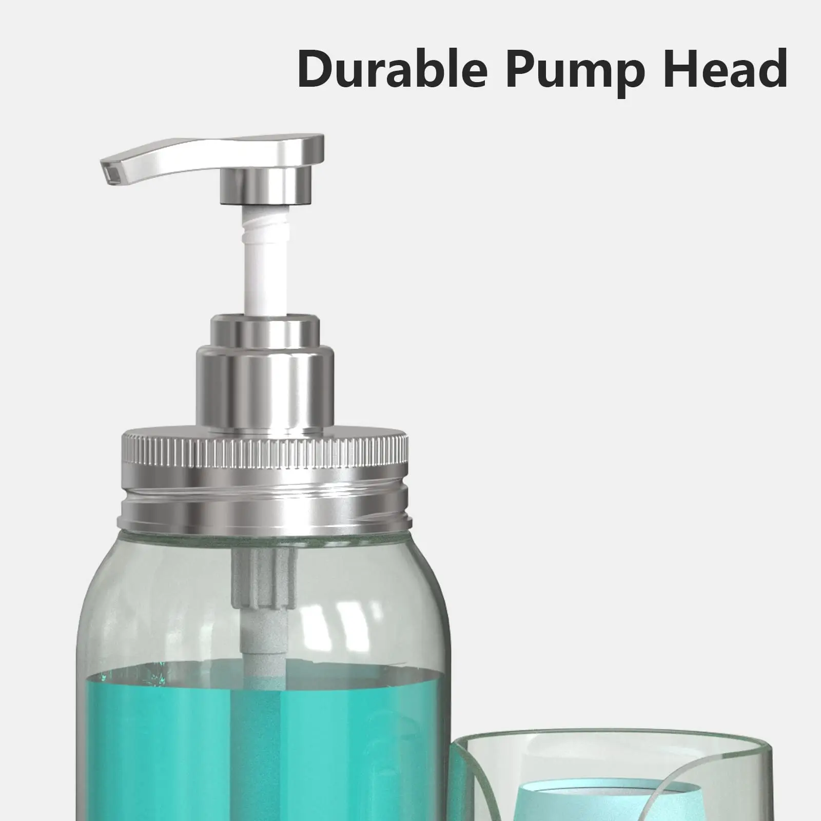 Dispensador De Enjuague Bucal De Vidrio De 5.07 Onzas Para Baño Con Tapa, Botella De Enjuague Bucal Recargable Con Etiquetas, Botella De Lavado Bucal Pequeña Transparente Para Encimera