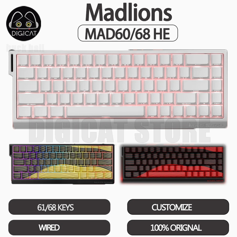 Madcatz Mad60 Mad68 HE Magnetic Switch Wired Keyboard 8k