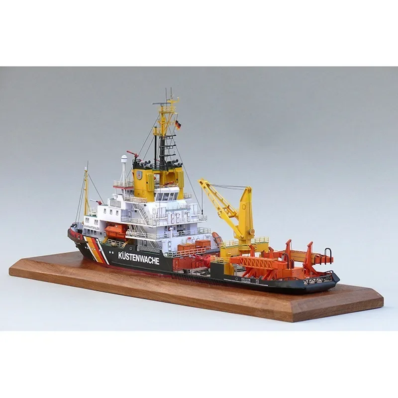 1:250 Germany Mellum Marine Police pollution monitoring ship paper model Ship model Hand-assembled DIY decorations