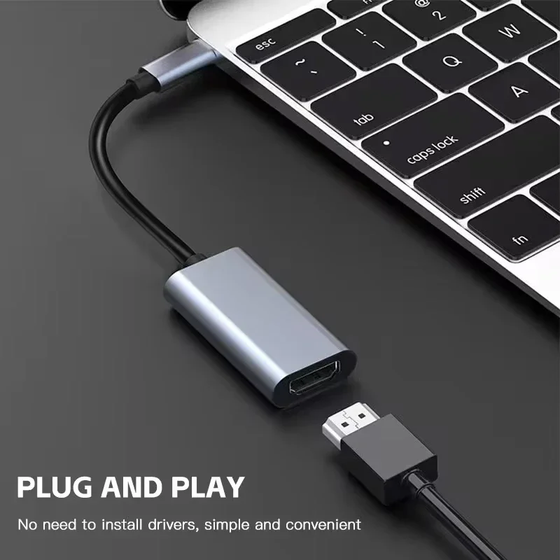 HDMI Adapter Cable TYPE C to HDMI Compatible 4K USB C USB3.1 Male to HDTV Female Converter For Laptop Tablet TV MacBook