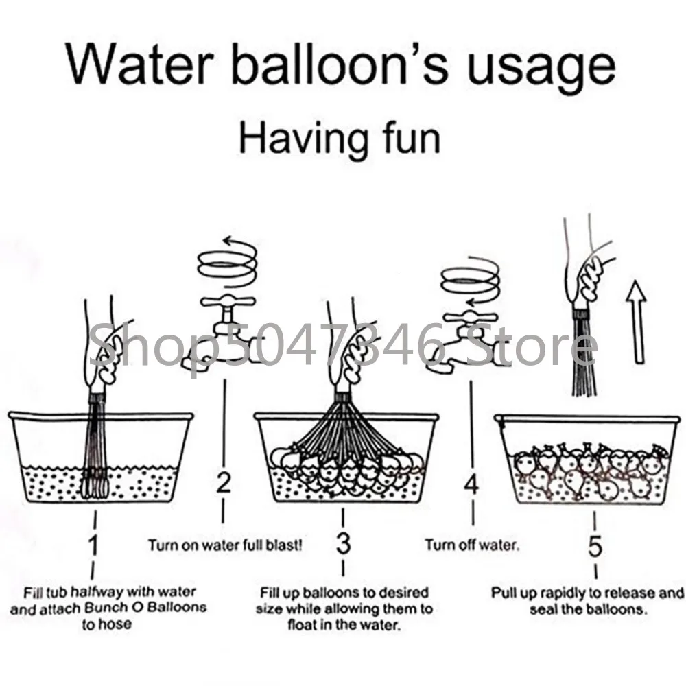 111pcs Water Balloons Quickly Filling Magic Bunch Balloons Bombs Instant Beach Toys Summer Outdoor Fighter Toys For Children 5