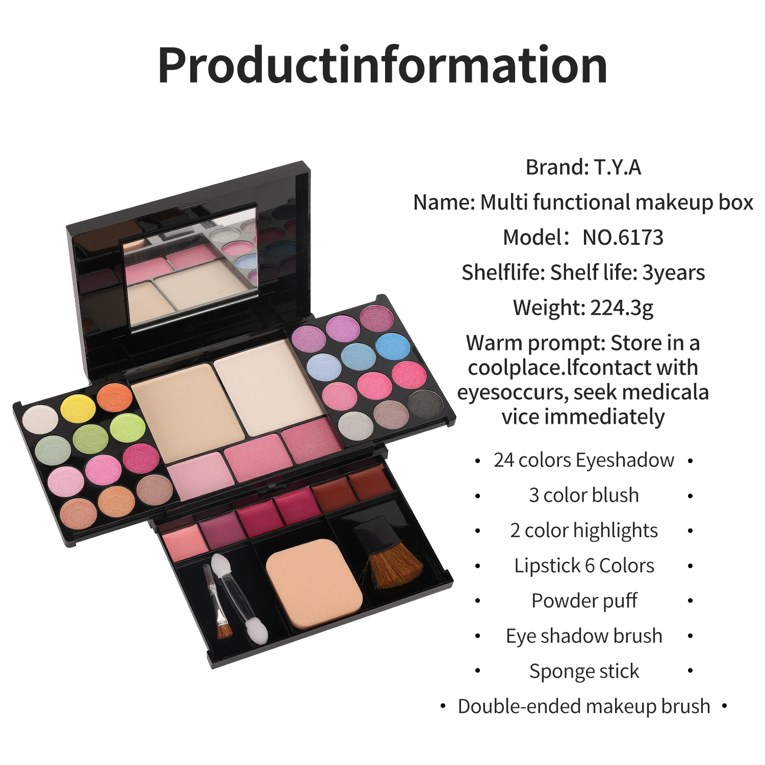 35 Color Pearl Eye Shadow Palette - Nude Makeup Set for Women