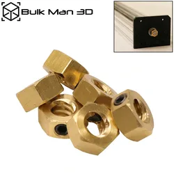 5pcs/Lot Brass Lead Screw Tension Nut for CNC Machines Tensioning Nut OD 13mm Hex Nut Thread Tr8*8