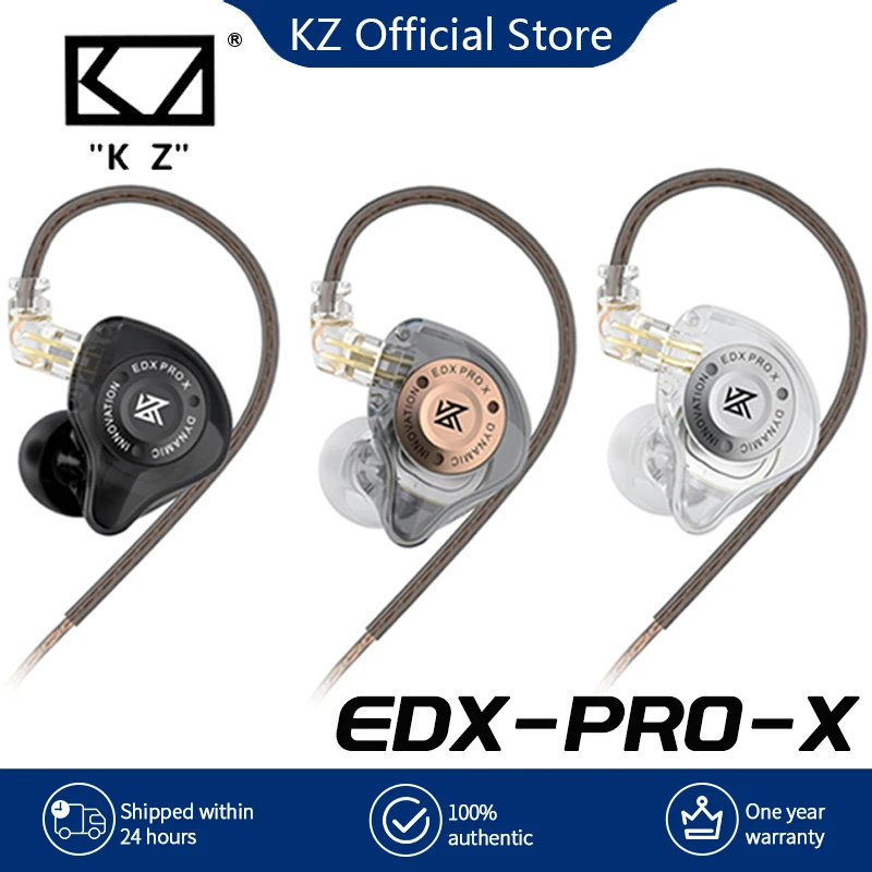 

Новинка 2024, динамические наушники Kz EDX Pro x, Проводные Наушники Hi-Fi с басами, наушники-вкладыши для мониторинга, Спортивная гарнитура с шумоподавлением