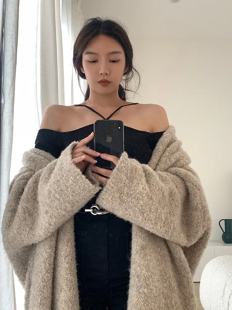 Women Off Shoulder Knitted Crop Sweater