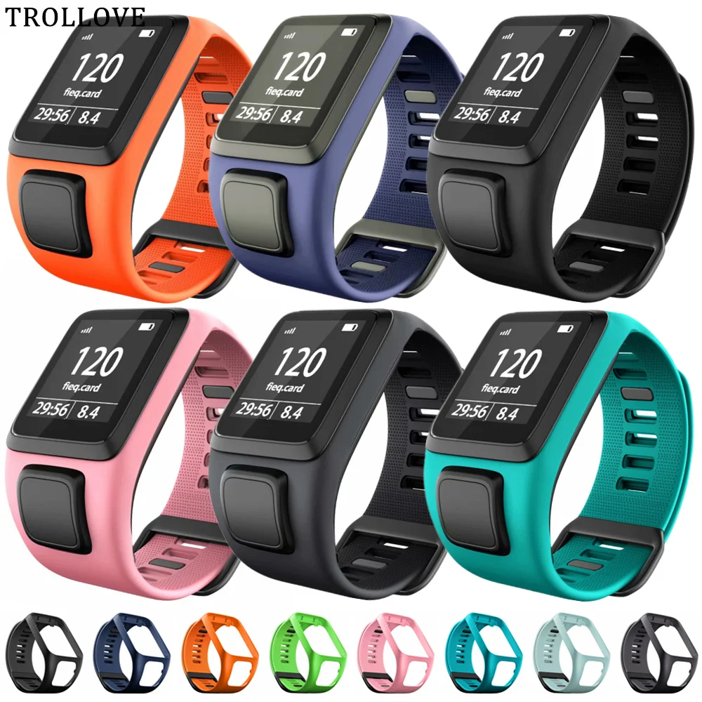 Cinturino Di Ricambio Per Cinturino Da Polso In Silicone Premium Per Tomtom Runner 2 3 Spark 3 Gps Sport Nuovi Cinturini Per Cinturino Tom Tom 2 3 Ser