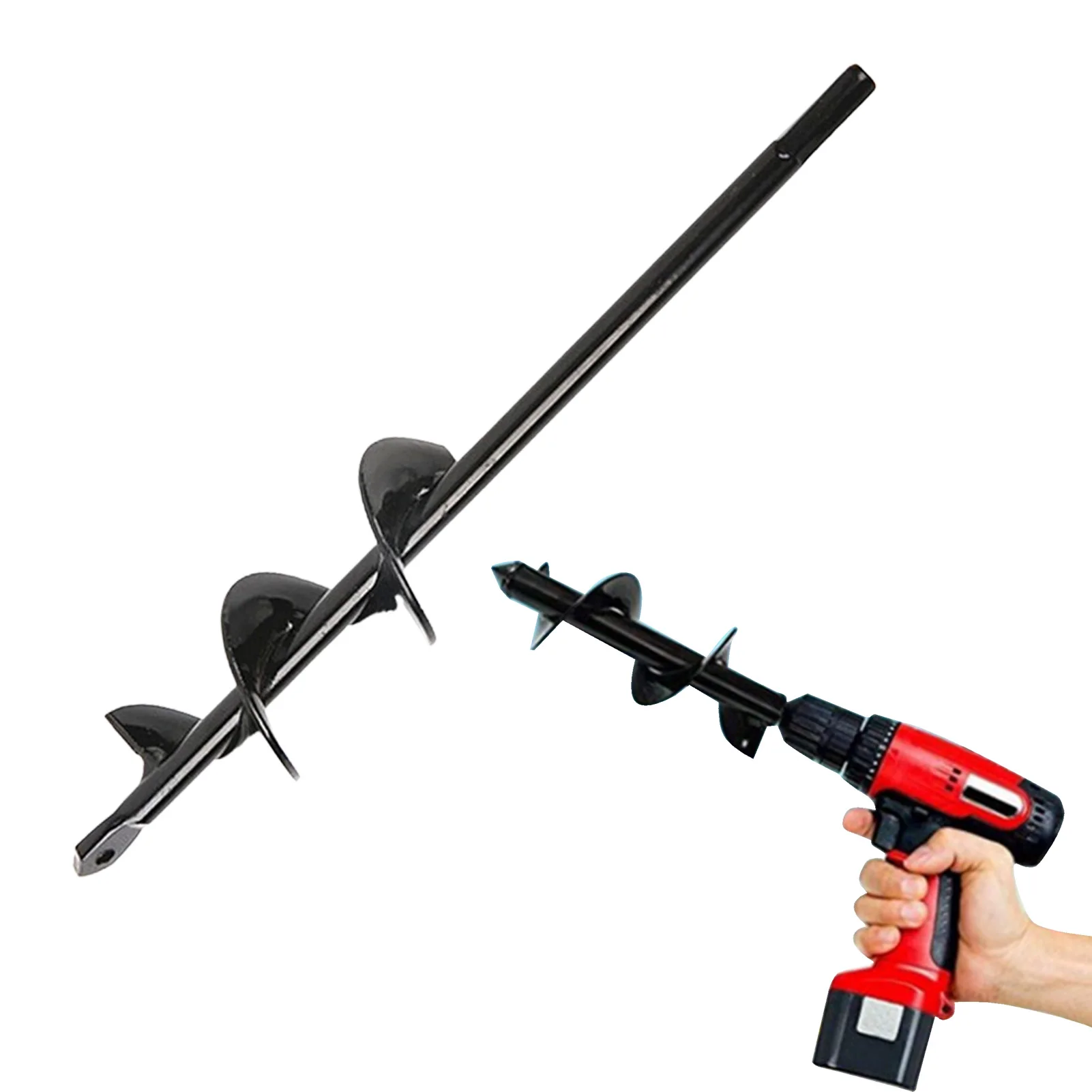 Sd29ad86233664bd0a0fd192643cb2c4aG For Garden Planting Hole Earth Auger Hole Digger Post Hole Digger Garden Planting Machine Drill Bit Garden Auger Tool Two Size Mallzona