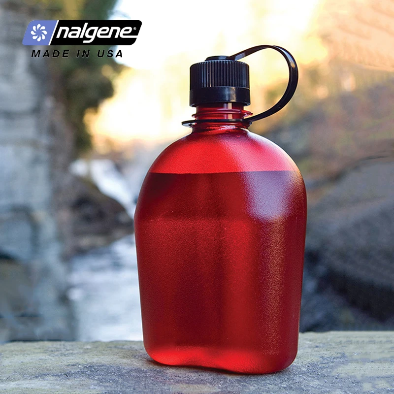 Nalgene-Sports Water Bottle, Leakproof, Outdoor, Camping, Hiking, Tritan Healthy Materials, Drinking Bottle, 1000ml