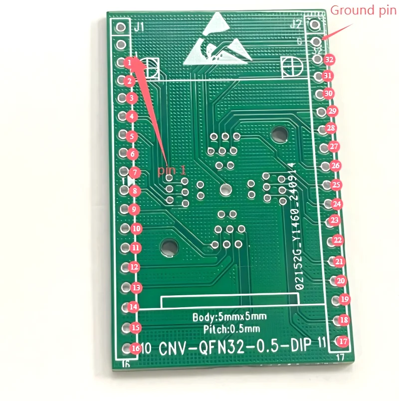 QFN5X5-32L IC ׽Ʈ    QFN32-DIP α׷  0.5mm ġ Ű ũ 5x5mm