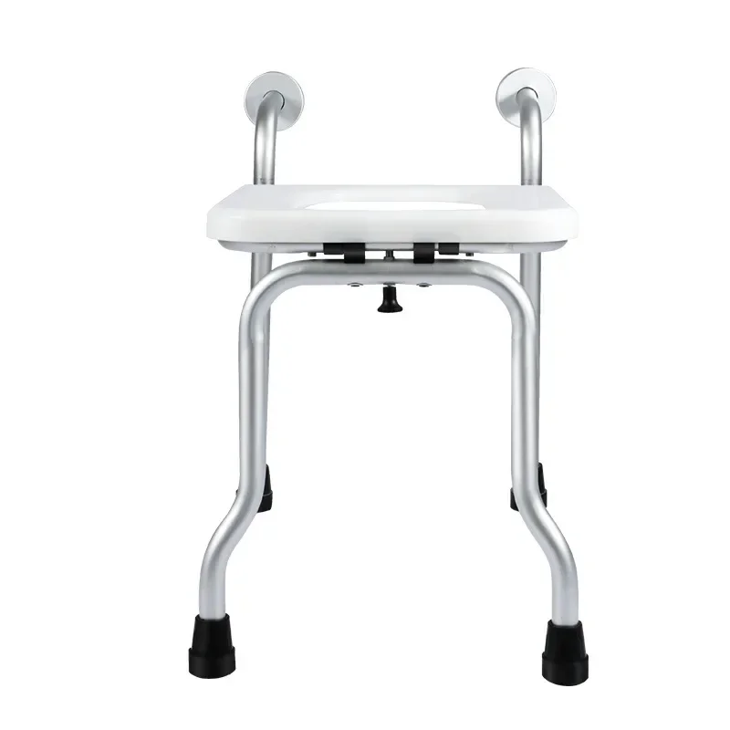 Adjustable Bath Seat-Aluminum Alloy Wall Stool for Elderly Bathing Handicap Assistance Safe Shower Bench for Elderly Bathing Aid