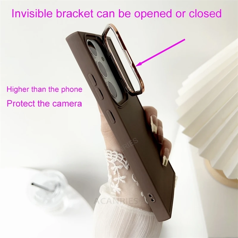 Invisible Holder Silicone Soft Case For Xiaomi Mi Poco X5 Pro 5G X3 Nfc X6 C65 M6 4G M3 F6 Stand Cover Poko X 5 3 M 6 5pro 3pro_voghion.com