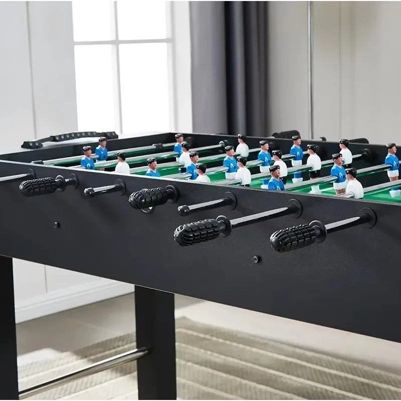 1.2m Black Classic Foosball Table-8-Pole Soccer Table Game for Adults and Children
