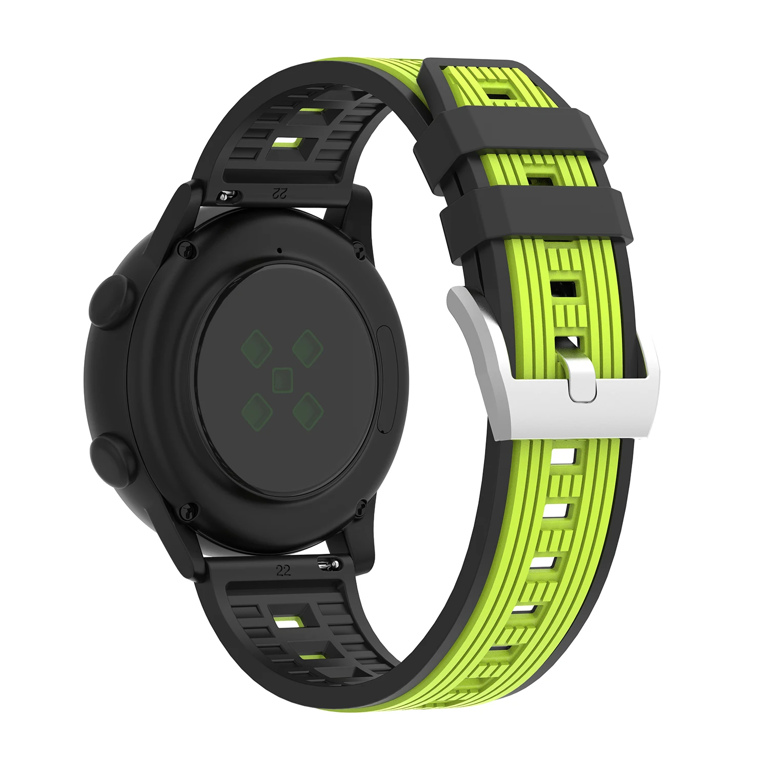 Silicone Sport Strap Bracelet - 22mm Wristband in Multiple Colors