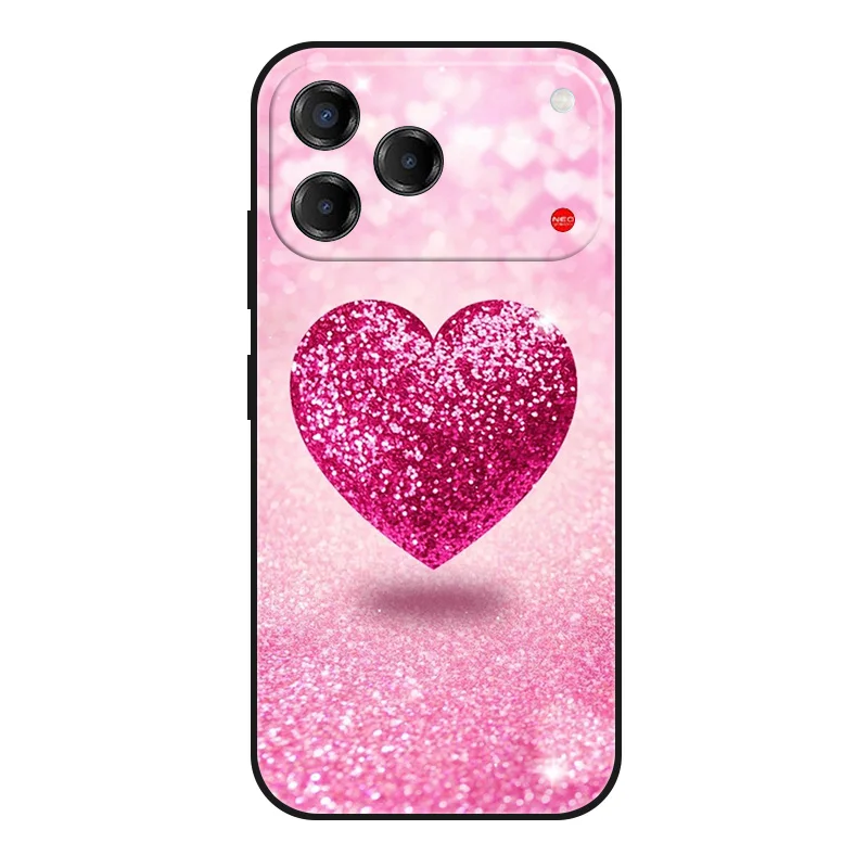 Marble Painted Soft Matte Silicone Back Cover - Elegant Design Case