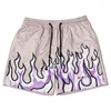 KINETIC Shorts Gym Summer Mens Trendy Branded Flame Shorts for Fitness Running Quick Drying Basketball Mesh Casual Short Pants 1