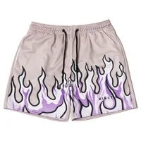 KINETIC Shorts Gym Summer Mens Trendy Branded Flame Shorts for Fitness Running Quick Drying Basketball Mesh Casual Short Pants 1