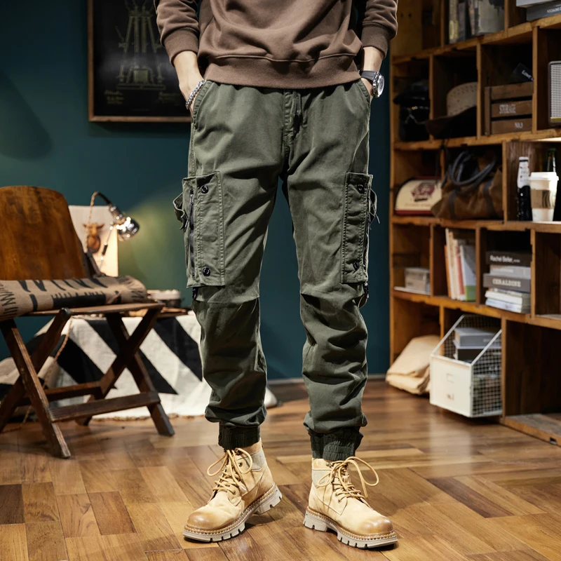 2024 New Simple, Fashionable, Personalized, Versatile Workwear Pants, Leggings, Straight Leg Pants, Casual Pants, Sports, Outdoo