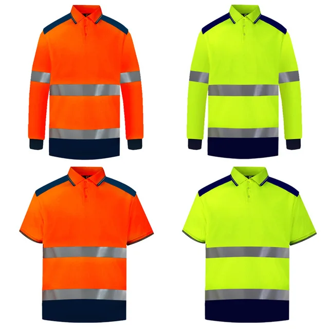 Summer Reflective Quick Dry Safety Polo