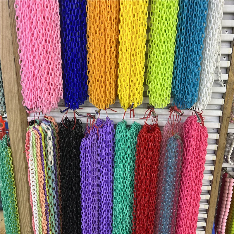 Multicolor Acrylic Chain For Jewelry Making Findings DIY Necklace Chains Materials Handmade Accessories (Chain length: 50cm) |